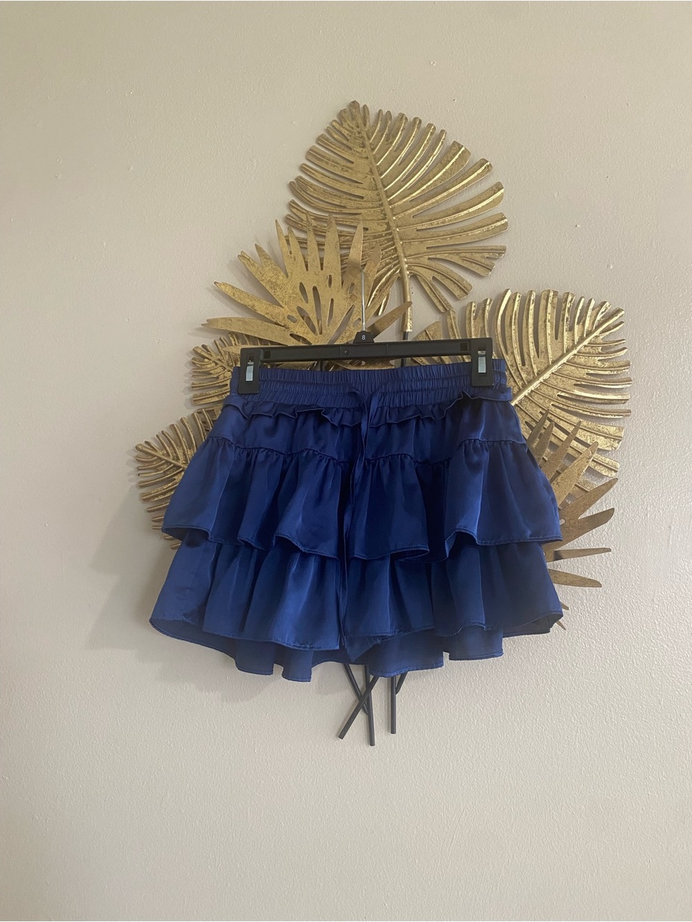 Girls' Tiered Ruffle Skirt - Navy Blue